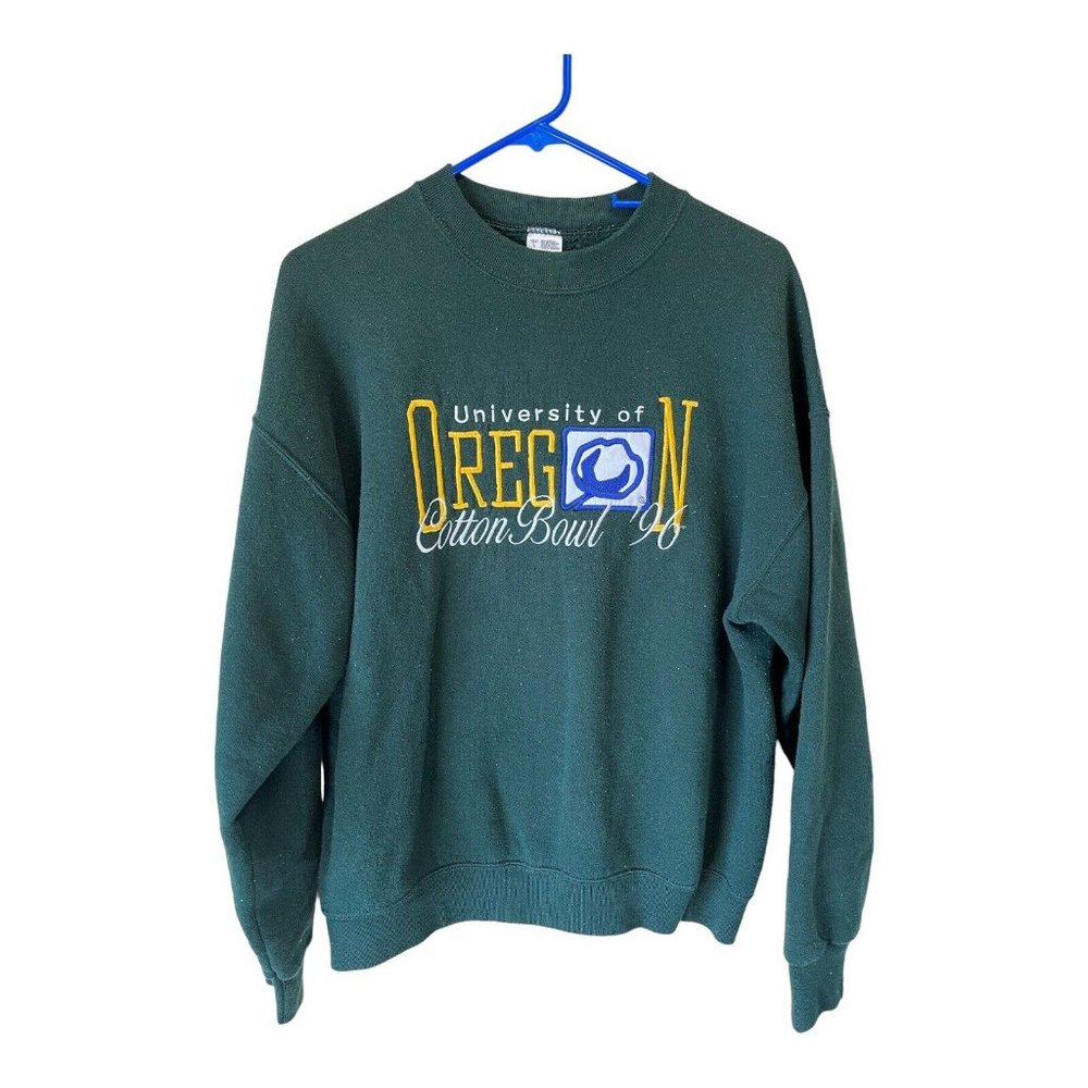 VTG Fruit Of The Loom Crewneck Sweatshirt University Of Oregon 1996 Cotton Bowl